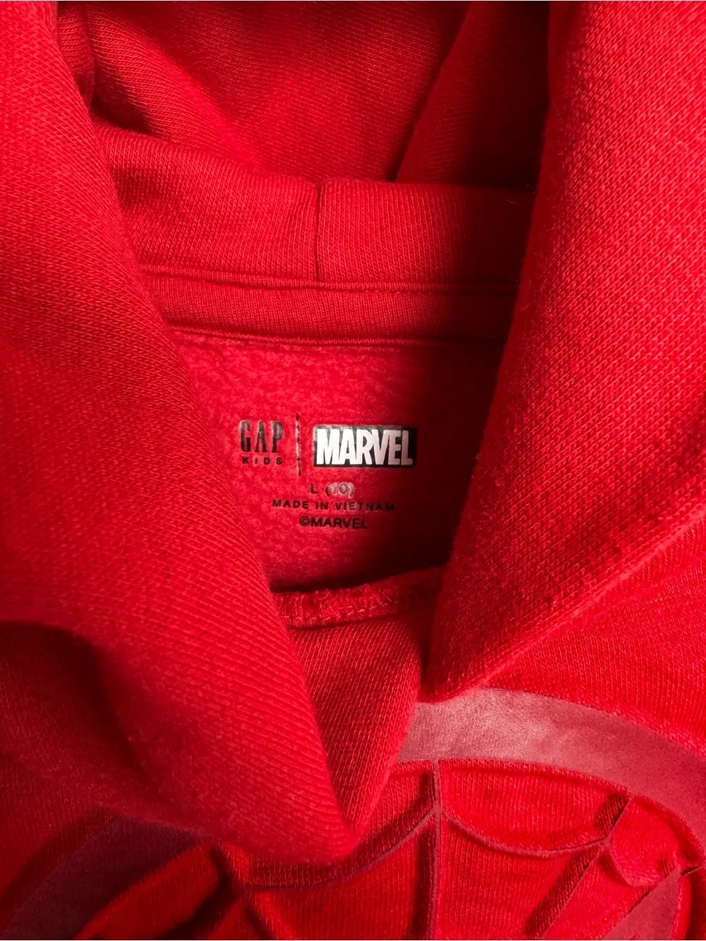GAP Kids Red Marvel Pullover Hoodie